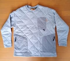 GRIP SWANY 別注カラー　キルトクルー　ギアポケット　グレー　Mサイズ
