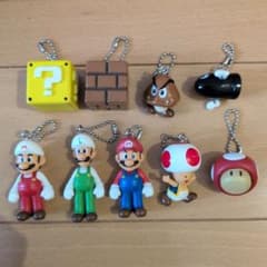 スーパーマリオ キーホルダー マスコット 9個セットのサムネイル