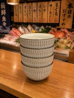 美濃焼 渕錆飛びカンナ 多用碗 4個セットのサムネイル