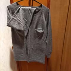 LEPSIM グレー 長袖ニット Fのサムネイル
