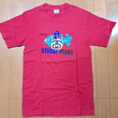 1990s old stussy heads Tシャツ シルバータグ STUSSY 1990s SK8 紺タグ S/S TEE L OLD STUSSY made スケートボード