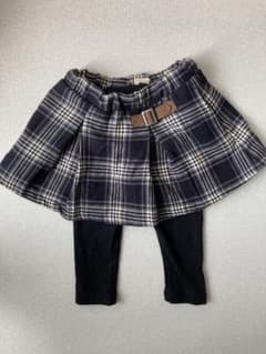 ありす様≪petit main≫チェックレギンス付きスカート 80cmのサムネイル