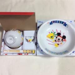 ディズニー  カレー皿 ディズニー おちゃわん＆はし＆はしおきセットのサムネイル