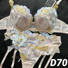 サルート♥71G キューバ D65 ソングM BU ワコール サルート キューバ D65/M/M BU 71 リボンブラ ソング タンガ