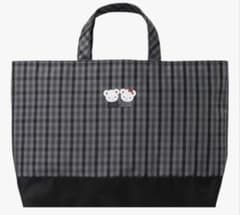 新品 ファミリア familiar チェックトートバック 黒 - メルカリ
