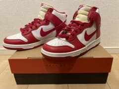 イエローオブト様専用NIKE dunk high 99年製　白　赤のサムネイル