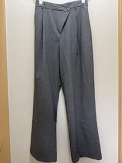ZARA グレー ワイドレッグスラックス EUR XSのサムネイル
