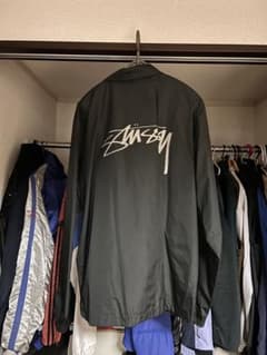 【値下げ】STUSSY コーチジャケット ブラック Lのサムネイル