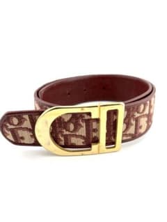 Christian Dior トロッター柄 ヴィンテージベルト CDロゴバックルのサムネイル