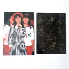 昭和レトロ★アイドル 夕やけニャンニャン おニャン子クラブ 高井麻巳子 下敷き Yahoo!オークション - 高井麻巳子「かげろう」 ゆうゆwithお