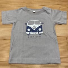 ワーゲンバス プリント 半袖Tシャツ グレーのサムネイル