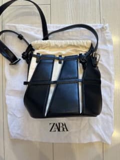 【値下げ】ZARA カットワークバケットバッグのサムネイル