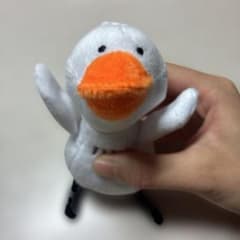 アヒル ぬいぐるみ マスコット キーホルダーのサムネイル