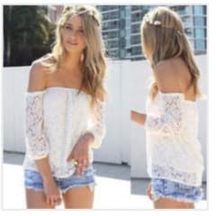 sale！オフショル♡white♡新品未使用のサムネイル