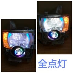 L575 ムーヴ コンテ カスタム ヘッドライト プロジェクタ イルミネーション L575 ムーヴ コンテ カスタム ヘッドライト プロジェクタ