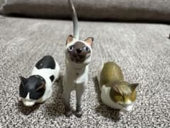 【美品】チョコエッグ　猫フィギュア3個セット⑨のサムネイル