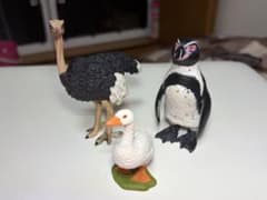 schleich 動物 フィギュア 3体セット ダチョウ ペンギン ガチョウのサムネイル