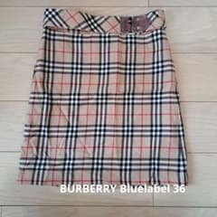 Burberry Blue Label チェック柄タイトスカート 36 - メルカリ