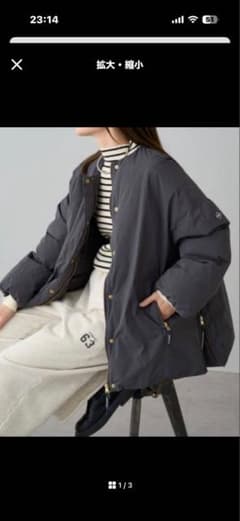 ☆訳あり PUAL CE CIN フレンチダックダウン サイドジップジャケット 