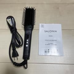 SALONIA　ストレートヒートブラシ　スリム(ブラック)のサムネイル