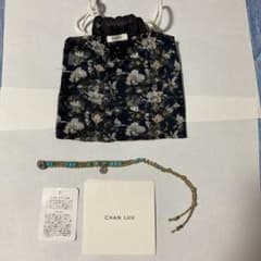 オリジナルポーチ（巾着袋）とCHAN LUU ターコイズ ブレスレットのサムネイル