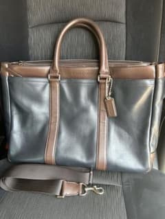 COACH ビジネスバッグ ネイビー/ブラウンのサムネイル