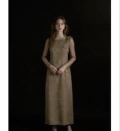 LERURE Shoulder ribbon jacquard dressのサムネイル