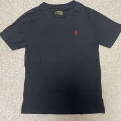 POLO RALPH LAUREN Tシャツ ブラック ドリップ系　ピチtのサムネイル