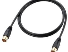 エレコム アンテナケーブル 2.5C スリムF型端子 AV-ATSS10BKのサムネイル
