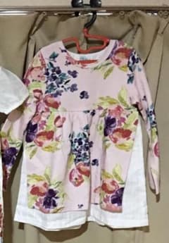 ハッカキッズ　女の子ワンピース　ピンク　120cmのサムネイル
