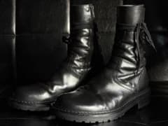 ANN DEMEULEMEESTER/10AW/名作バックレースアップブーツ - メルカリ