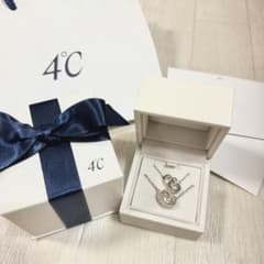 4°C シルバーネックレス ギフトボックス付きのサムネイル