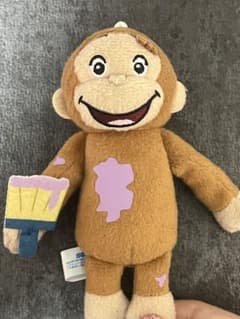 おさるのジョージ ぬいぐるみ マスコット ペイントのサムネイル