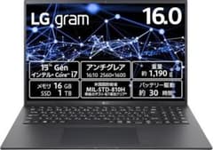 LG gram /16ZB90R-MA78J(2023年モデル) / 16インチのサムネイル