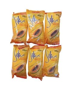 ✨大人気✨Silka シルカ パパイヤ石鹸 オレンジ 65g 6個　美肌 洗顔のサムネイル