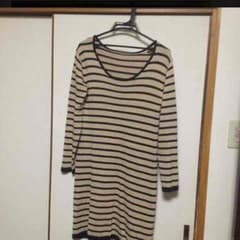 ベージュボーダーワンピ♡のサムネイル