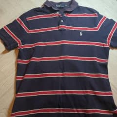 s*a様 Polo by Ralph Lauren ストライプポロシャツ Lのサムネイル