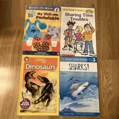 子供向け 英語絵本セット 4冊 dinosaurs sharks - メルカリ