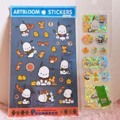 希少レア　ポチャッコ　アートブルームシール　ホロシール　1995 1999年製