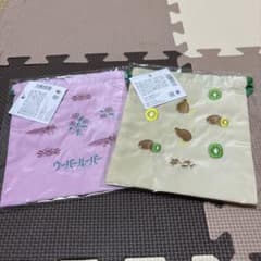 刺繍バッグ 2個セット　ウーパールーパー　キーウィのサムネイル