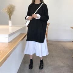 最終値下げ‼︎ ❤︎モノトーンレイヤードワンピース❤︎のサムネイル