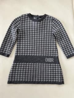 ベビーディオール ニット ワンピース 千鳥柄 12m babydior - メルカリ