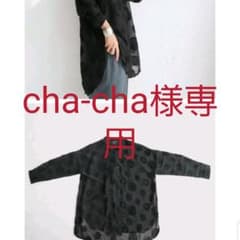 ドット柄　シアーシャツのサムネイル