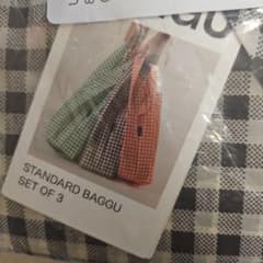 最終値下【新品送料込】BAGGU チェック3種セット+巾着ポーチ付 限定値下【新品送料込】BAGGU チェック3種セット+巾着ポーチ付 - メルカリ
