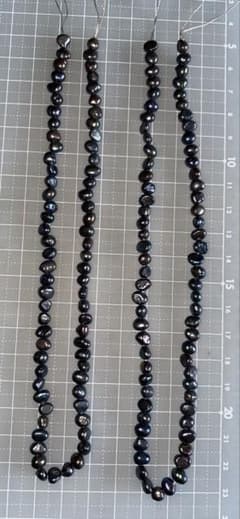 淡水パール ブラック系 2連セットのサムネイル