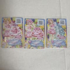 アイカツカード フレッシュストロベリーコーデ 3枚セットのサムネイル