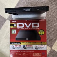 エレコム USB2.0ポータブルDVDドライブ ブラック LDR-PMK8U2…のサムネイル