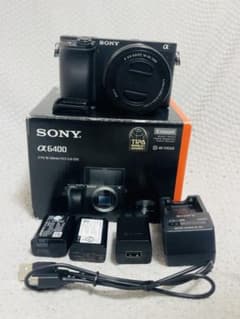 SONY α6400 16-50mmパワーズームレンズキット 純正バッテリー2個