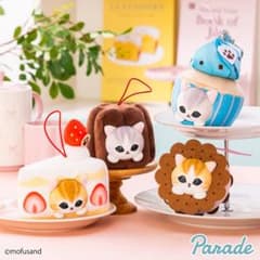 mofusand スイーツにゃん ぬいぐるみマスコットのサムネイル