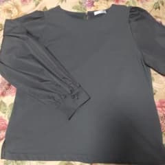 ドレスキップ 長袖 パフスリーブ ブラウス グレー M